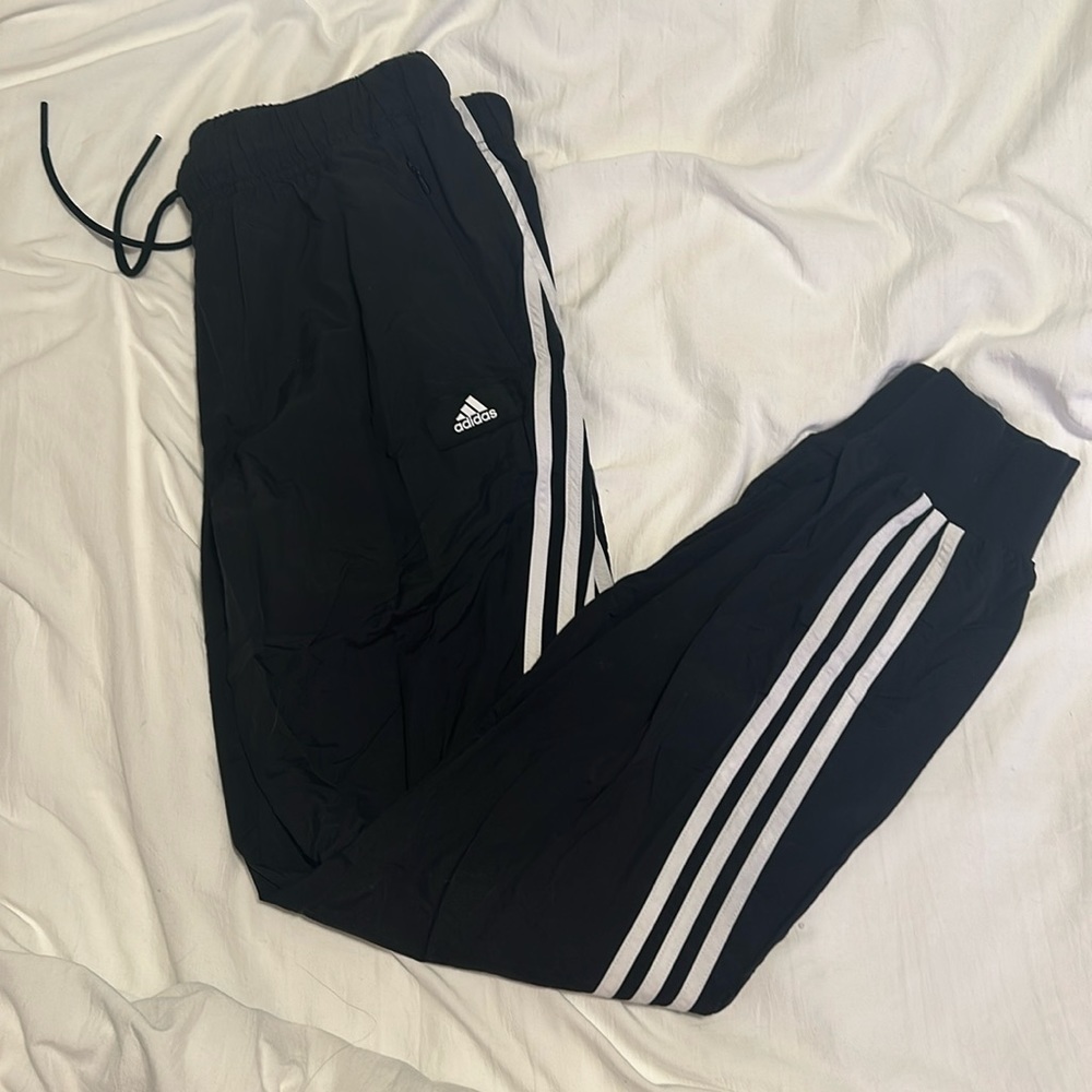 3/$50 Adidas Black Track Pants Small